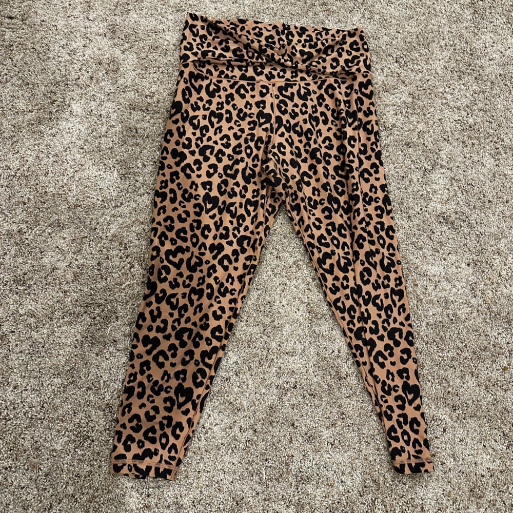 Aerie Brown Leopard Leggings